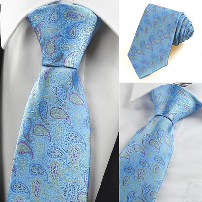 Mens Necktie Classic Paisley Event Tie + Gift Box