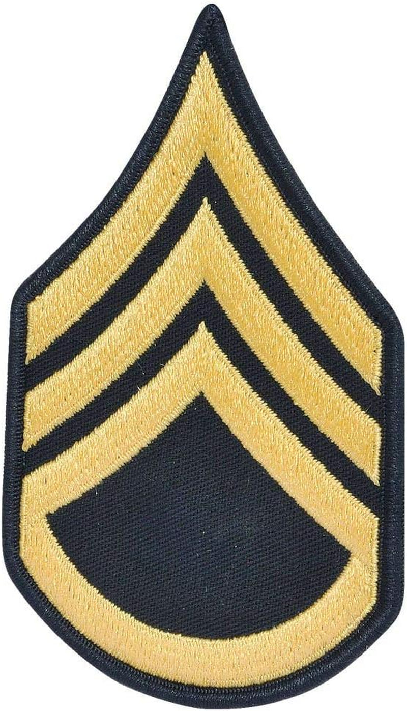 Army Staff Sergeant SSG E6 Cloth Rank for ASU Size Male