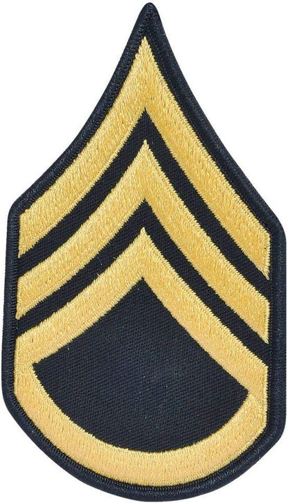 Army Staff Sergeant SSG E6 Cloth Rank for ASU Size Male