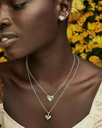 Ari Heart Adjustable Length Pendant Necklace for Women, Fashion Jewelry