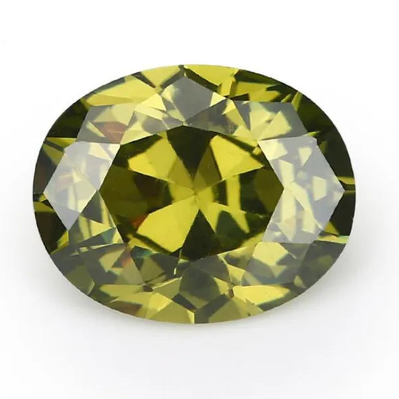 2PC 2.0Ct Loose Gemstone Oval Cut Cubic Zirconia Stone Jewelry Production Craft Bead Grade VVS 6*8Mm /0.23*0.31Inch