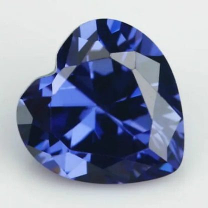 6X6Mm AAAAA Blue Sapphire Gems 1.23Ct Heart Faceted Cut VVS Loose Gemstone - WORLD TIME VISITS