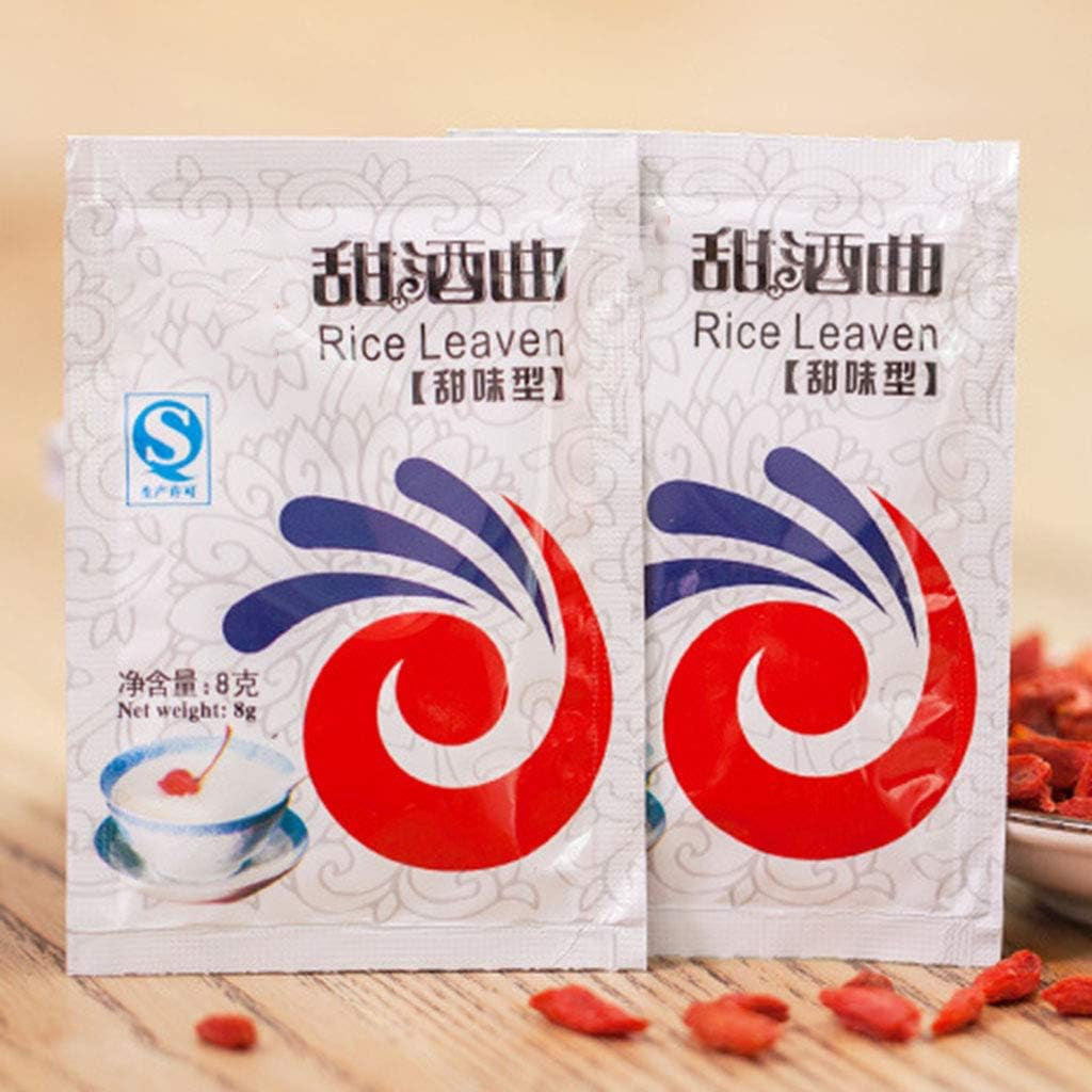 5 Packs Chinese Sweet Rice Wine Fermentation Starter Leaven Powder Making Home as Shown