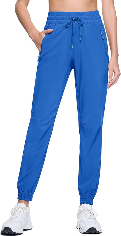 Women'S Hiking Pants Lightweight Quick Dry Water Resistant Athletic Running Joggers with Pockets Outdoor Travel