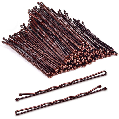 Large Bobby Pins Brown, 2.75" Jumbo Hair Pins Brown Long Bobby Pins for Thick Hair for Women Girls with Box-120 Count