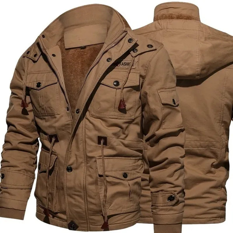 3 Colors Outdoor Cashmere Cotton Clothes for Men in Europe and America