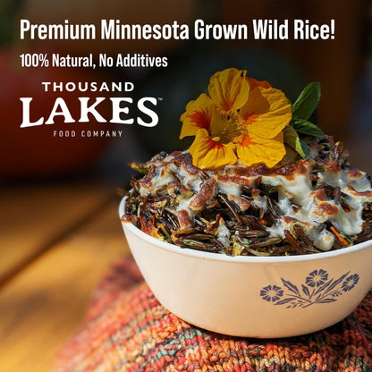 Minnesota Grown Wild Rice - 3 Pounds (48 Ounces) - Bulk Pouch | 100% Wild Rice | All Natural