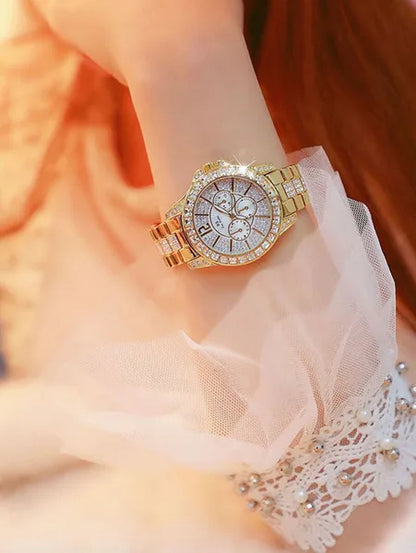 Fashion Women Watches Luxury Brand Watch Bracelet Quartz Diamond Rose Gold Ladies Wrist Watches For Women Wristwatch montre femme