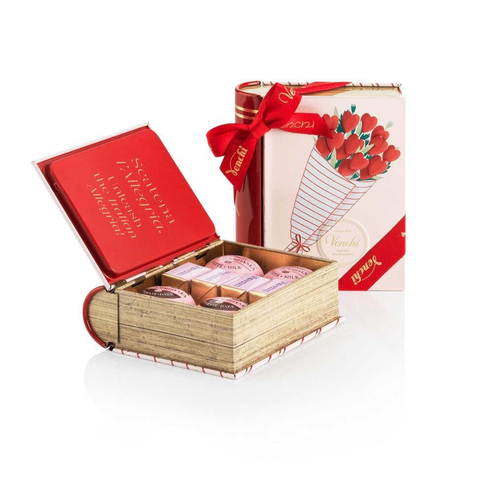 '- Floral Mini Book with Assorted Chocolates, 3.70 Oz - Gift Idea - Gluten Free - WORLD TIME VISITS