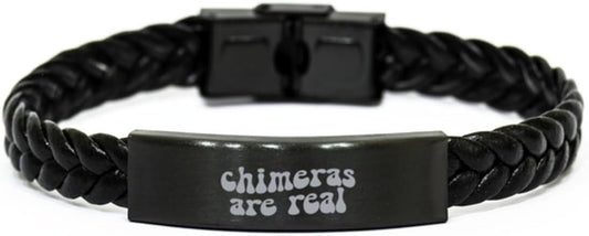 Chimera Bracelet, Gifts, Braided Leather Bracelet, Jewelry for Men and Women, Christmas, Stocking Stuffer