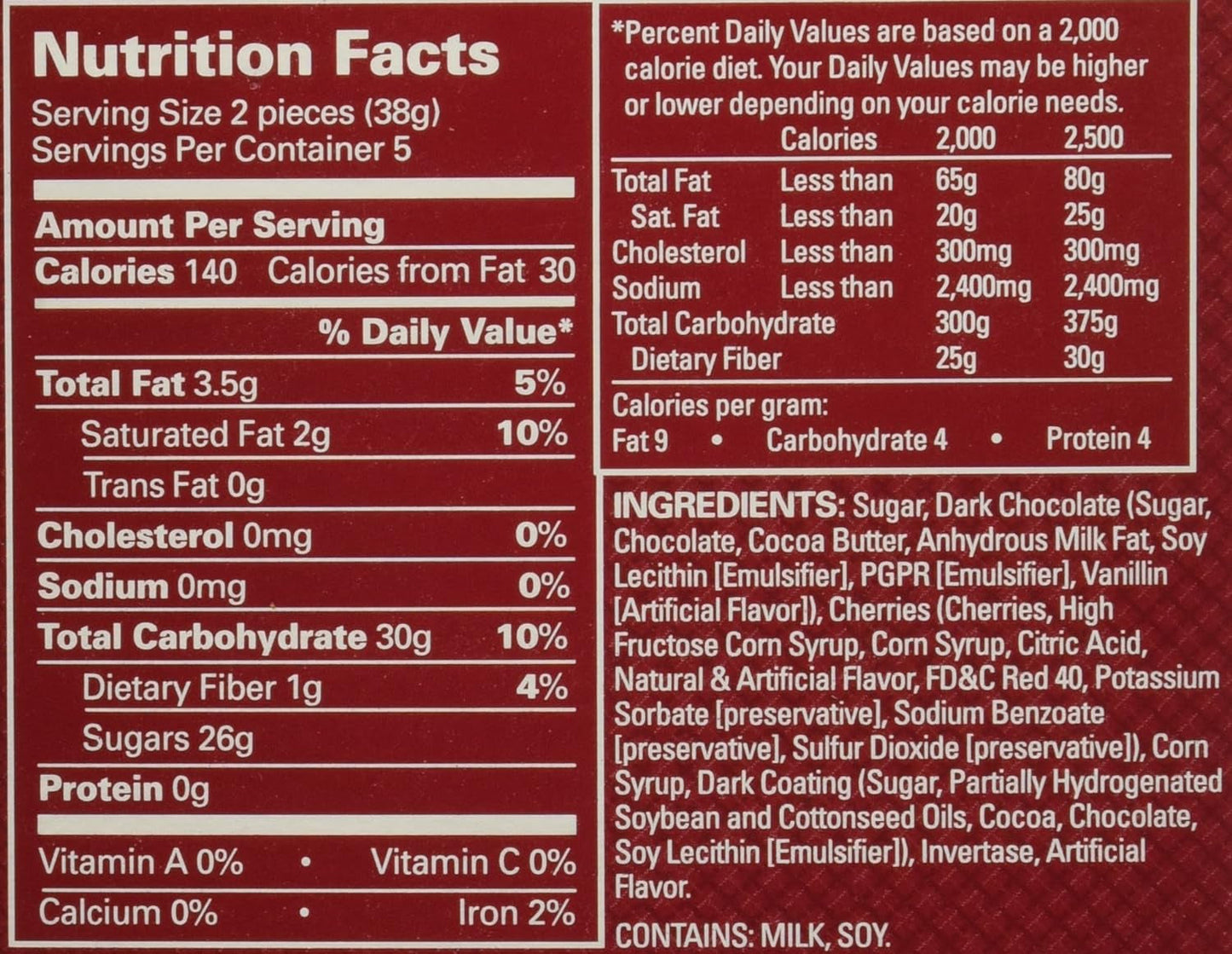 Queen Ann Dark Chocolate Cherries, 6.6 Oz