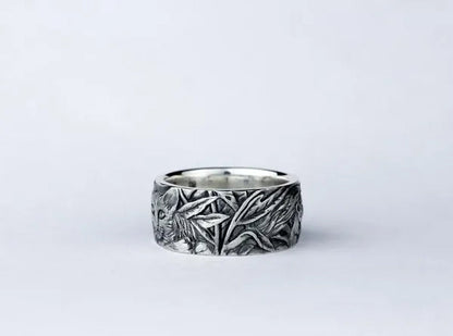 Exquisite 925 Sterling Silver Cat Ring Women Men Party Fine Jewelry