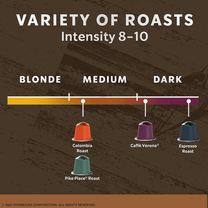 by Nespresso Original Line, Intense Variety Pack, 50-Count Espresso Pods