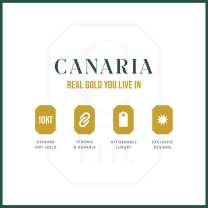Canaria 10Kt Yellow Gold Curb-Link Bracelet. 7 Inches