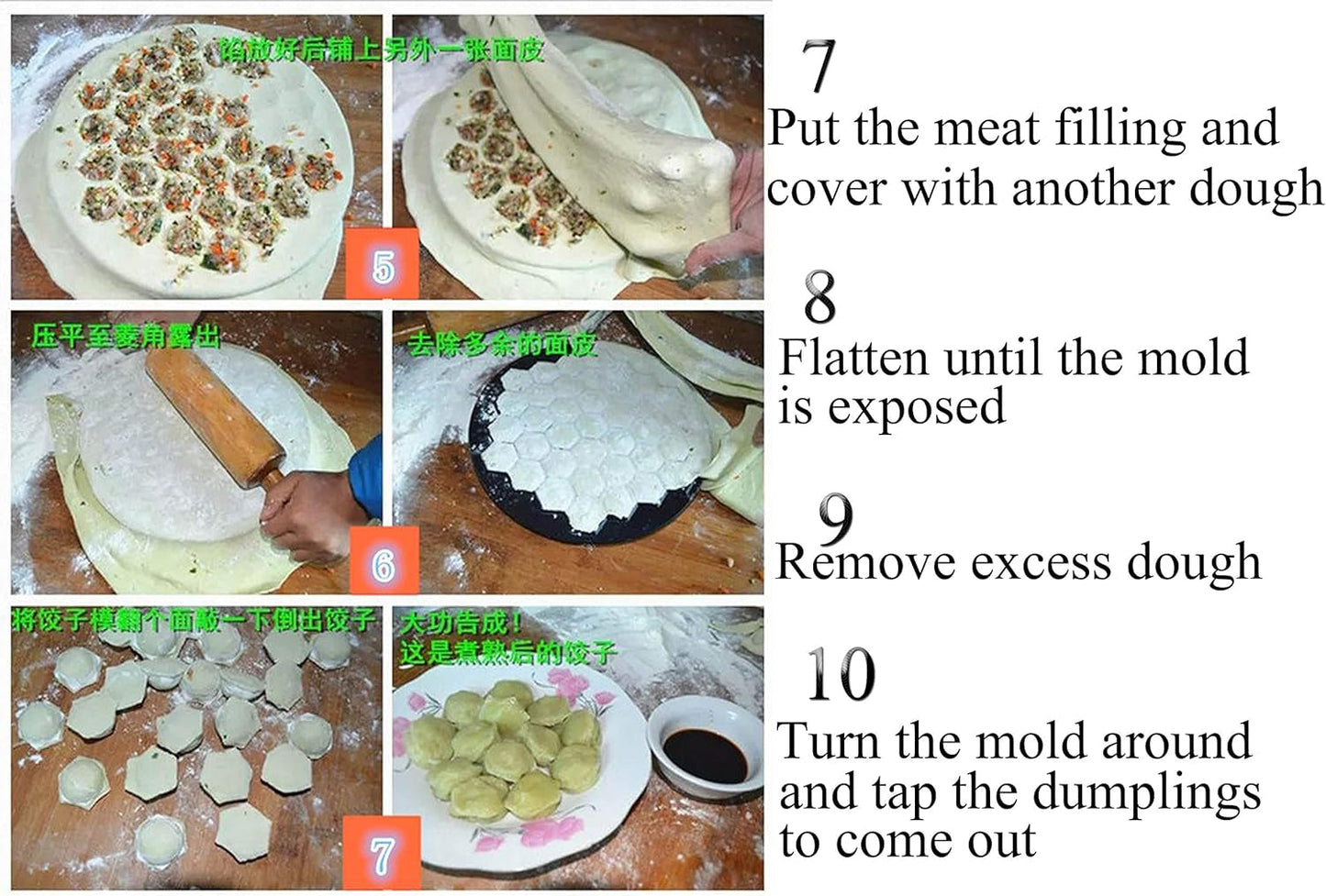 Russian Ravioli Maker Dumplings Mold, Russian Dumplings Maker,Pelmeni Metal Mold - Meat Dumplings - Saves the Dumpling Makers a Lot of Time and Bring Great Family Fun,Must-Have Item in All Kitchens.