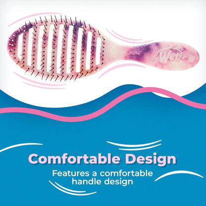 Speed Dry Hair Brush - Watermark (Color Wash) - Vented Design and Ultra Soft Heatflex Bristles Are Blow Dry Safe with Ergonomic Handle Manages Tangle and Uncontrollable Hair - Pain-Free