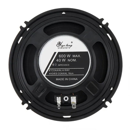 2Pcs 6 Inch 600W Full Range Frequency Car Audio Speaker Heavy Mid-Bass Modified Speaker Non-Destructive Installation
