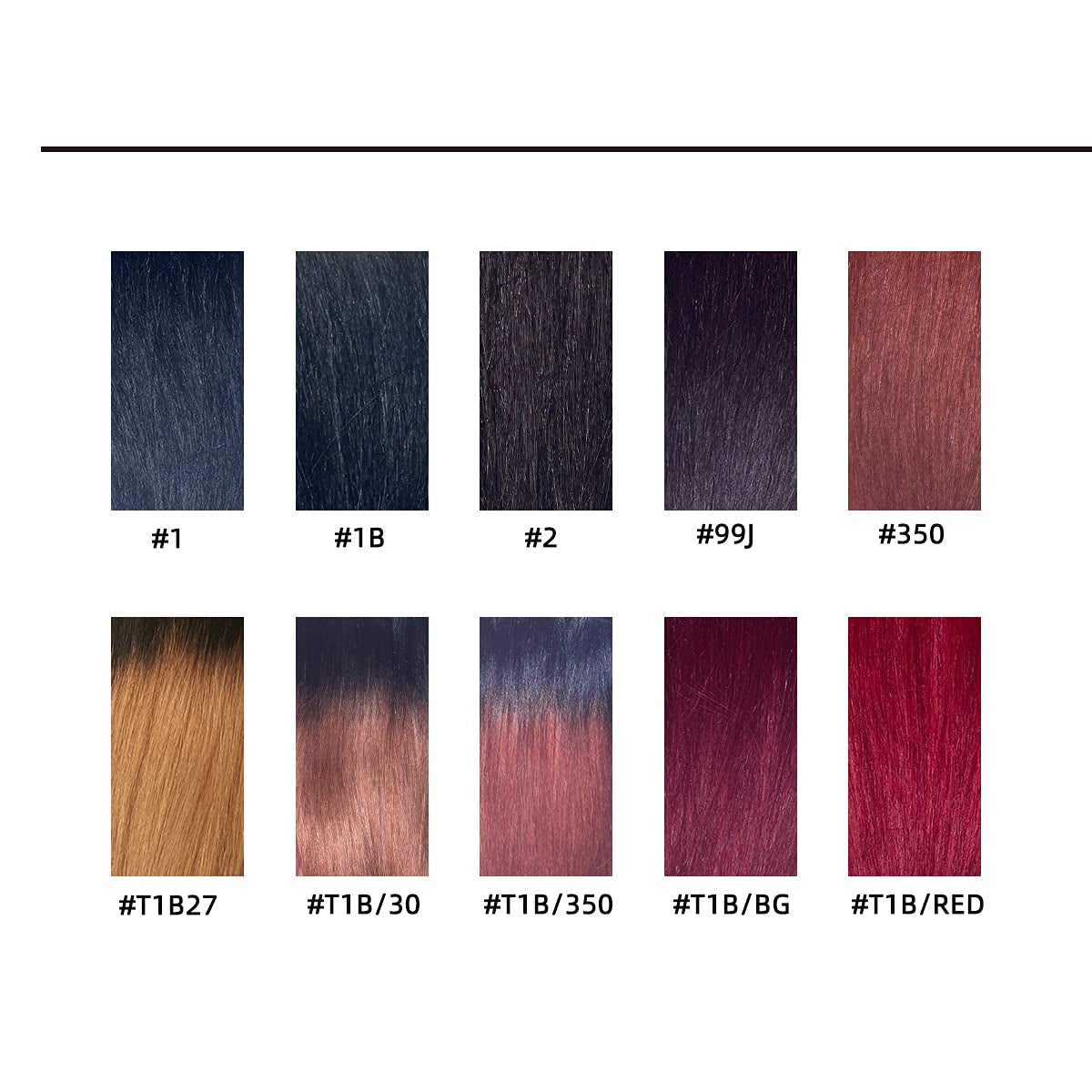New Remy Yaky-Remy Blue 100% VIRGIN Human Hair Weave- Shed Free&Tangle Free (#1, 10“ Packs of 2)