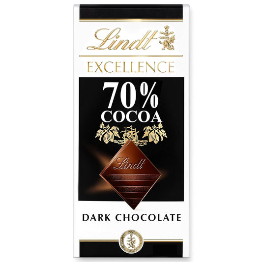 EXCELLENCE 70% Cocoa Dark Chocolate Candy Bar, Dark Chocolate, 3.5 Oz. Bar