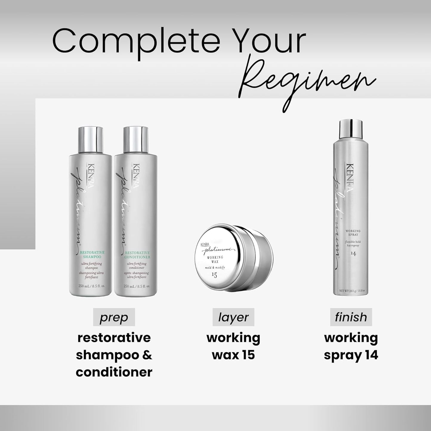 Kenra Platinum Working Spray 14 | Flexible Hold Hairspray | Fast-Drying, Non-Sticky | Creates Volume & Texture | Leaves Hair with Frizz-Free Shine | All Hair Types