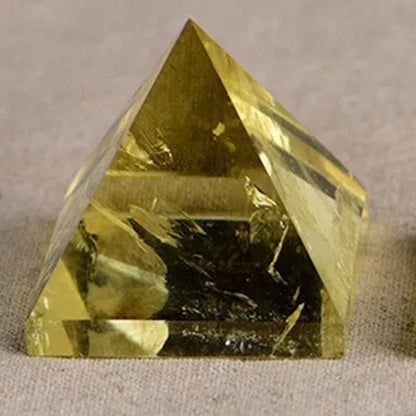 40mm Citrine crystal quartz Pyramid stones and crystals obelisk point Chakra Gemstone Healing Reiki