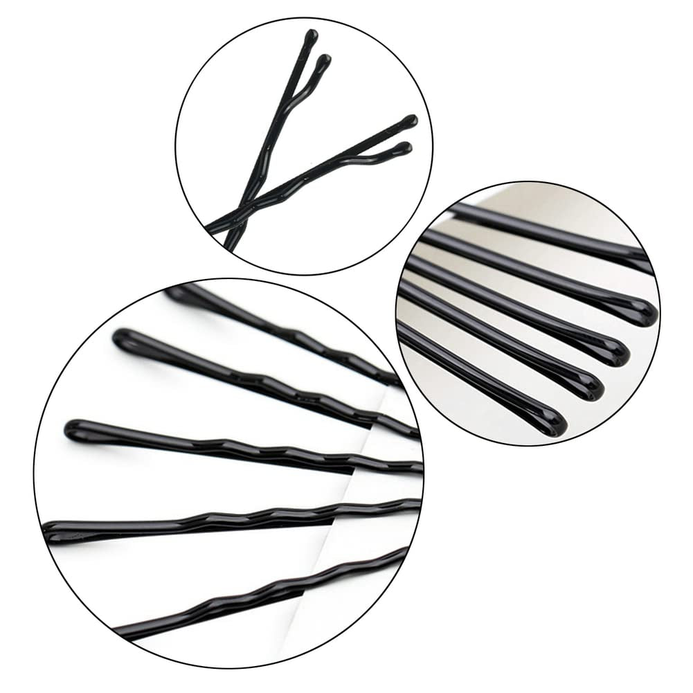 220Pcs Large 2.76-Inch Bobby Pins for Women, Super Grip Black Hair Clips with Box - Reusable Non-Slip Pins for Thick, Long Hair