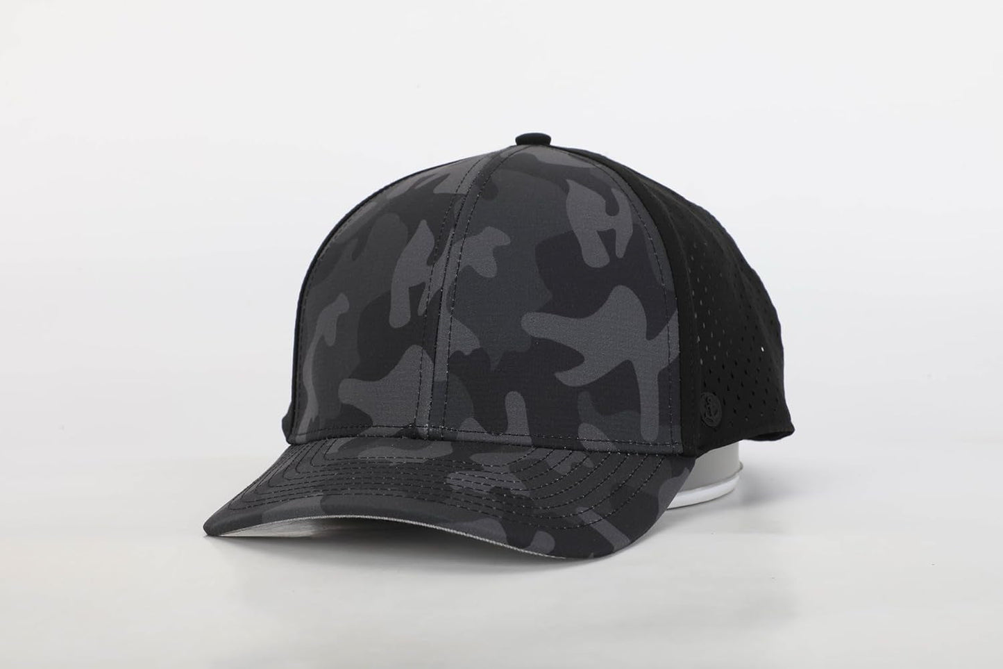 Ultra Performance Water-Resistant UPF 50 Baseball Hat | Golf | Boat | Beach | Lake | Workout | Everyday | Men and Women (Black Camo), 8