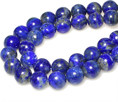 Natural Lapis Lazuli Gemstone Loose Beads round 8Mm Energy Stone Healing Power for Jewelry Making