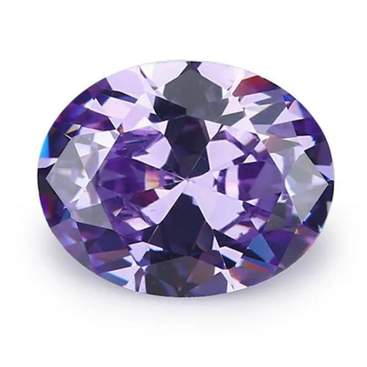 2PC 2.0Ct Loose Gemstone Oval Cut Cubic Zirconia Stone Jewelry Production Craft Bead Grade VVS 6*8Mm /0.23*0.31Inch