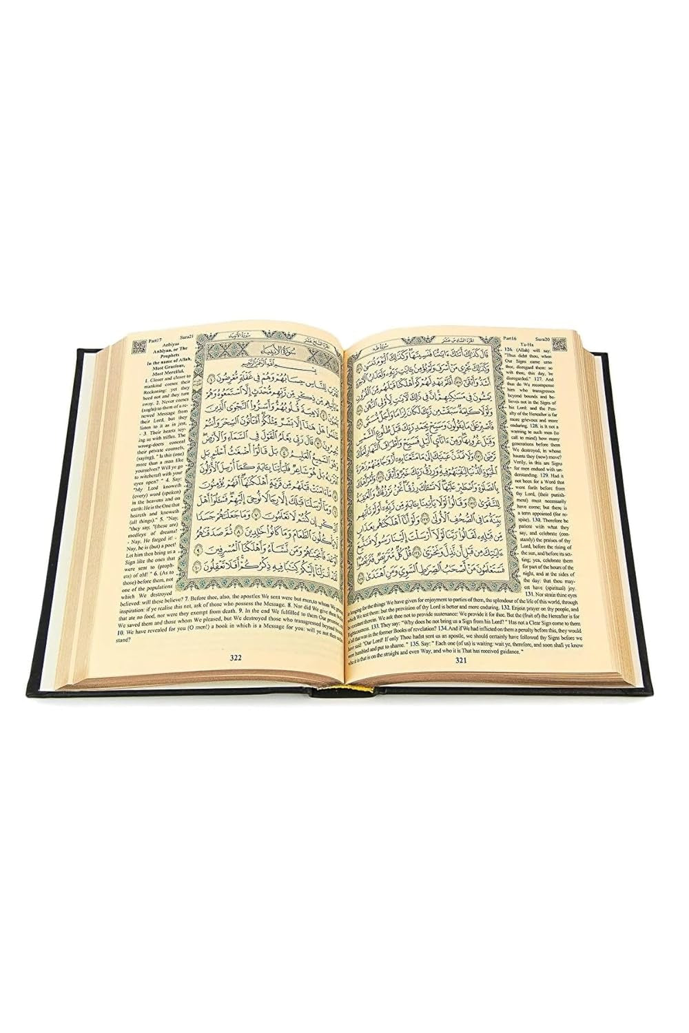 The Holy Quran: English Translation of the Noble Qur'An | English Translate Thermo Leather Covered Quran | Quran Size: 9.4*6.7 İnch / 24*17 Cm | (Black, Quran)
