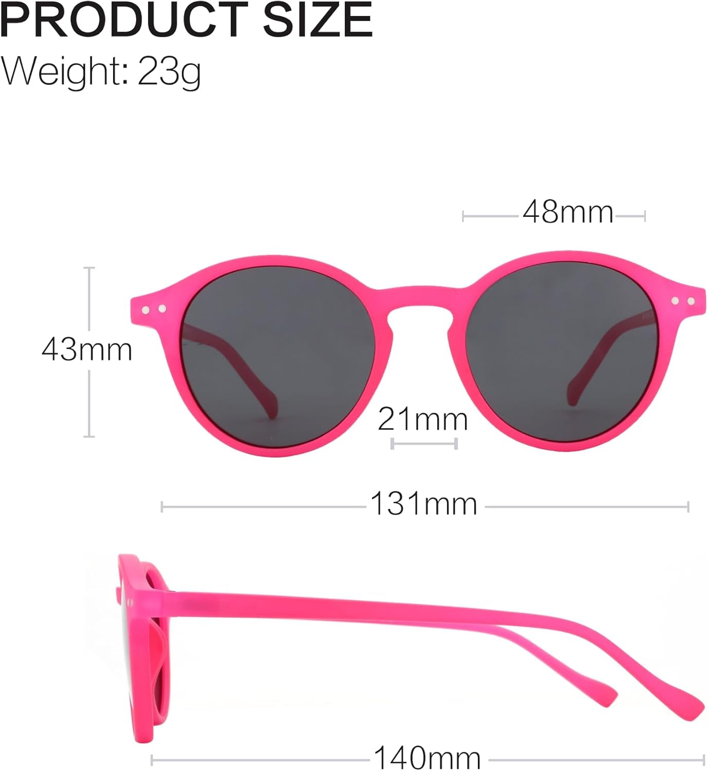 Polarized round Sunglasses, Stylish Sunglasses for Men and Women Retro Classic, Multi-Style Selection