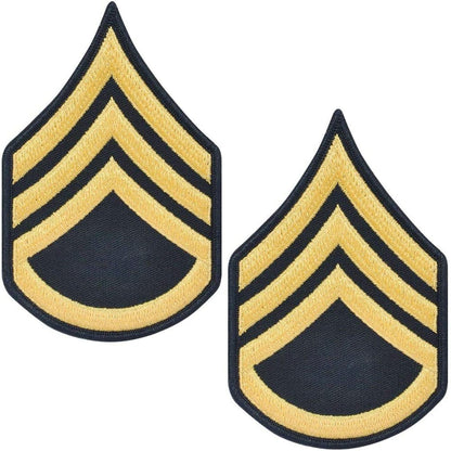 Army Staff Sergeant SSG E6 Cloth Rank for ASU Size Male