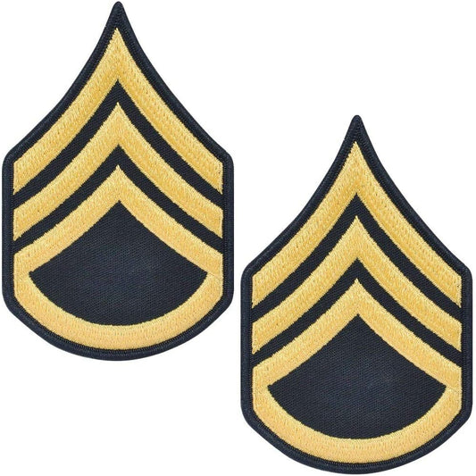 Army Staff Sergeant SSG E6 Cloth Rank for ASU Size Male