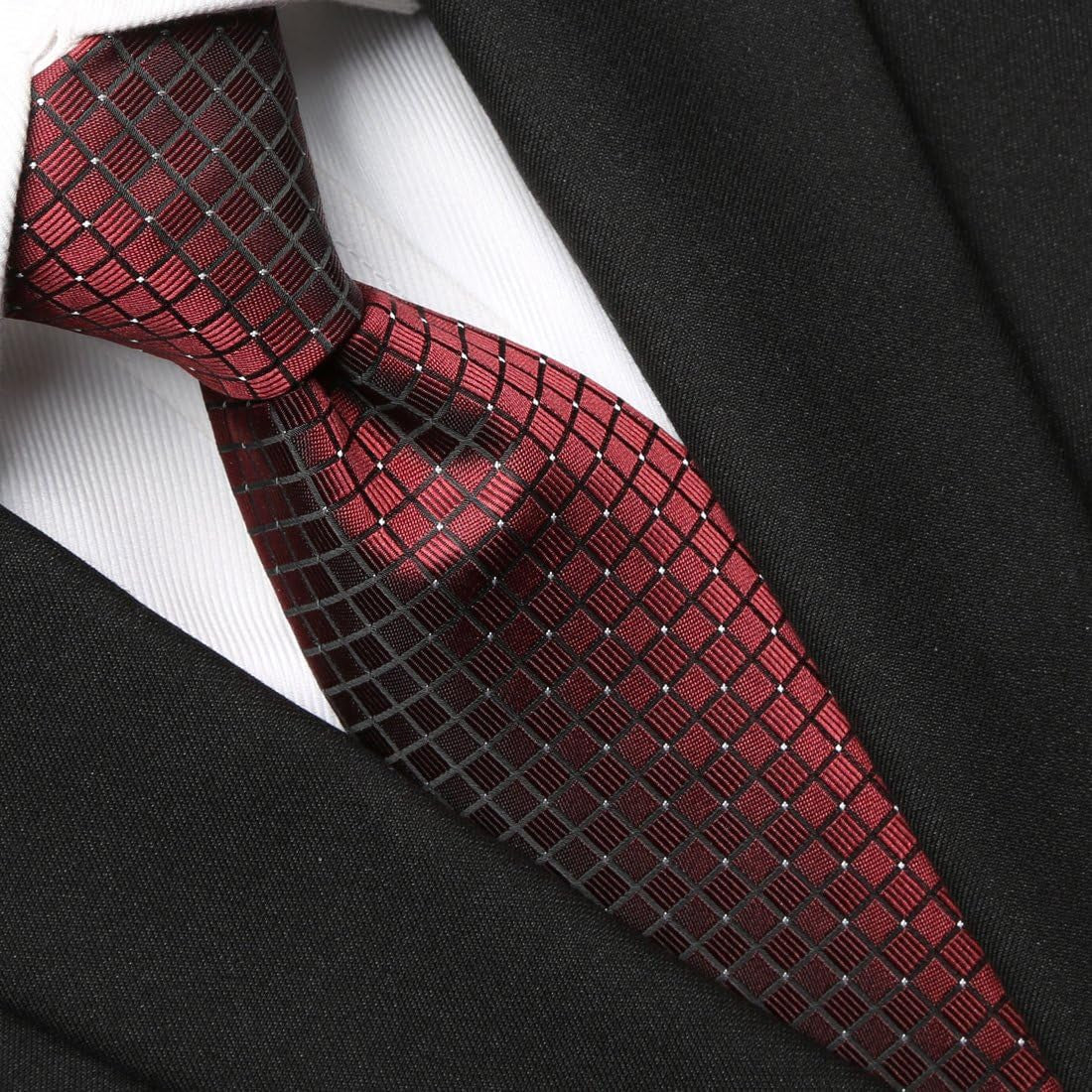 Mens 63'' XL Extra Long Tie Solid Festive Necktie + Gift Box
