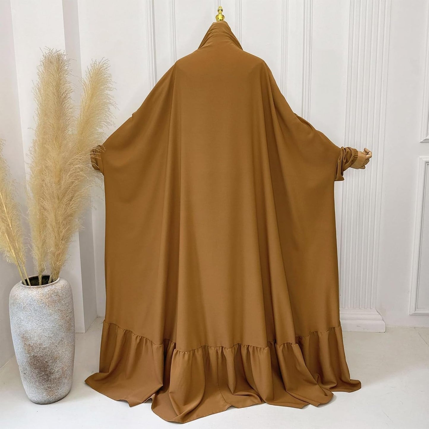Women Jilbab Islamic Prayer Dress Muslim Dress for Woman Muslim Maxi Abaya Eid Ramadan Formal Gown with Sleeve Prayer Dress