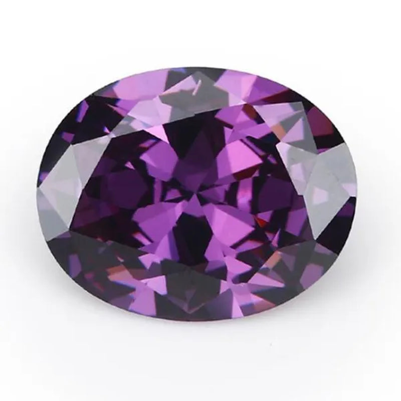 2PC 2.0Ct Loose Gemstone Oval Cut Cubic Zirconia Stone Jewelry Production Craft Bead Grade VVS 6*8Mm /0.23*0.31Inch