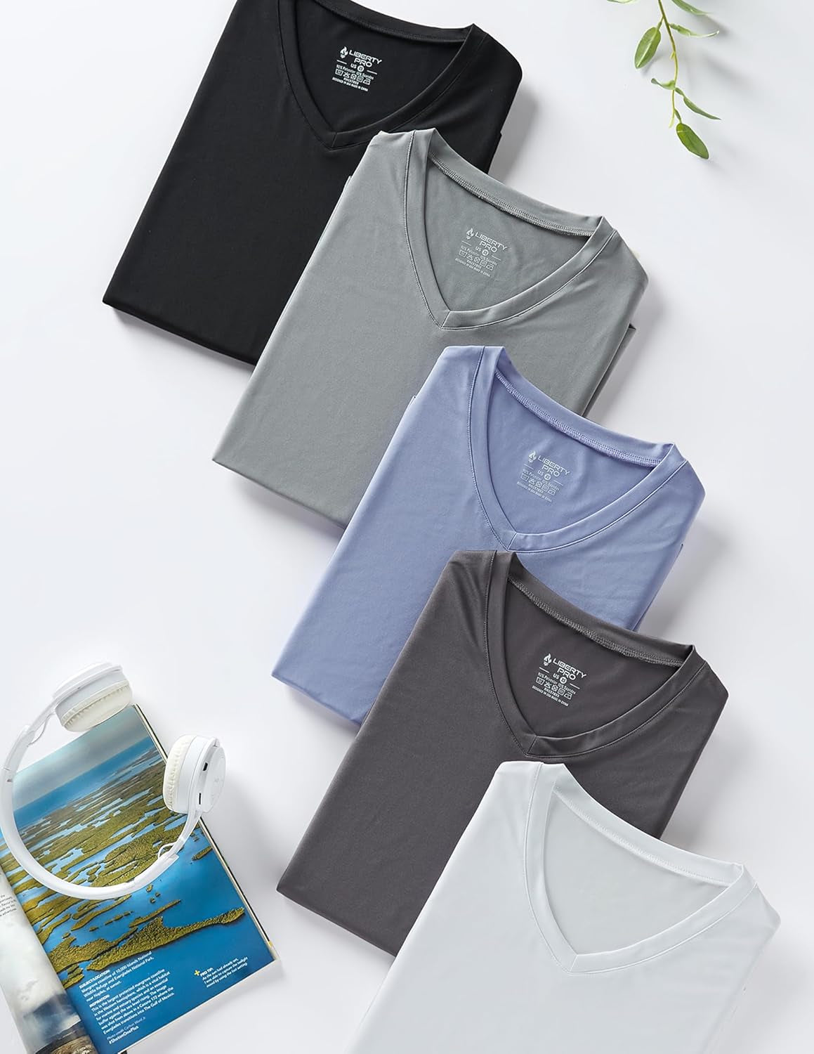 5 Pack: Women'S Dry Fit Short Sleeve T Shirts, Athletic Workout Tee Tops for Gym Yoga Running - WORLD TIME VISITS