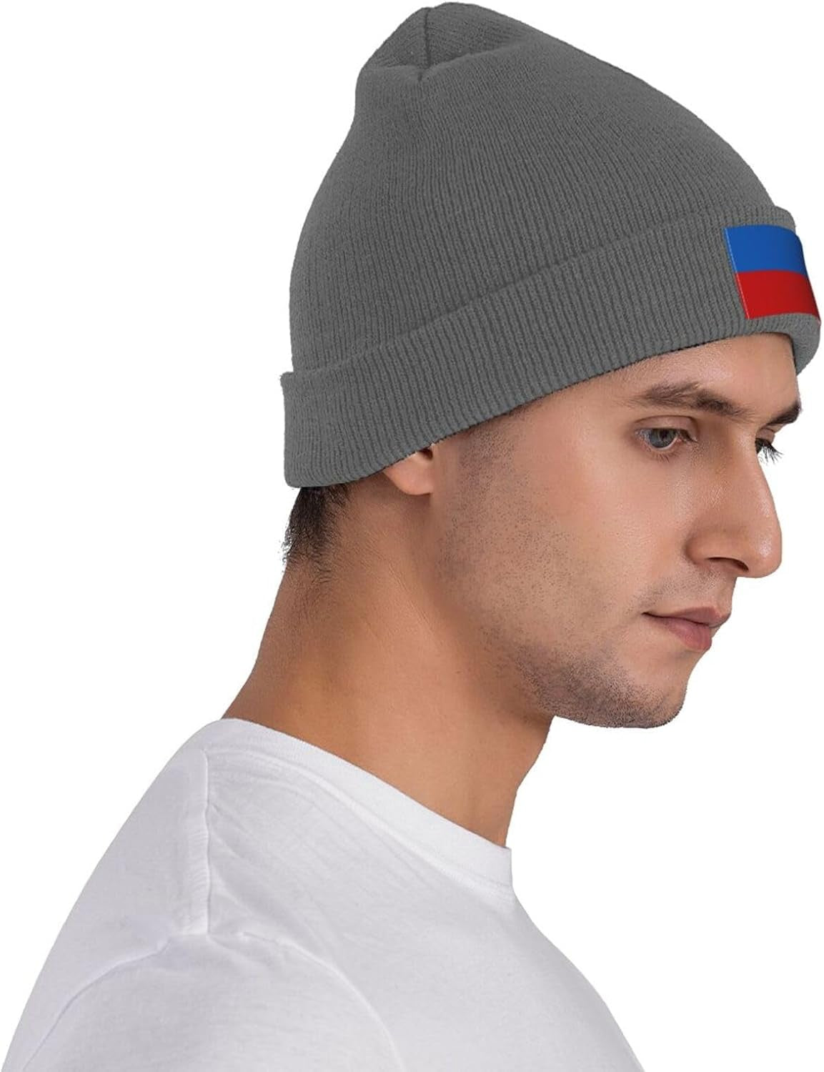 Flag of Ukrainian Russians Beanie Hat for Men Women Warm Cozy Knit Skull Cap Acrylic Winter Hats