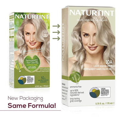 10A Light Ash Blonde Permanent Hair Color (Pack of 1), Ammonia Free, Vegan, Cruelty Free, up to 100% Gray Coverage, Long Lasting Results (Packaging May Vary)