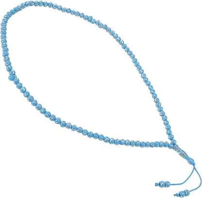 Islamic Prayer Beads, Muslim Rosary Beads 99 Grains Resin Gilding Religious Article Islam Prayer Rosary Beads Islamic[Blue] Necklaces