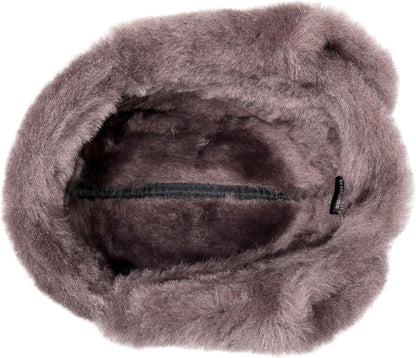 Leather Aviator Shearling Ushanka Trapper Hat Russian Sheepskin Cap Real Fur Winter Hat with Ear Flaps for Men Women