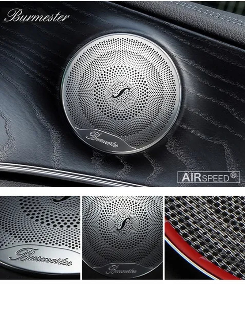 4PCS for Mercedes Benz W205 W213 Glc AMG Accessories for Mercedes GLC Benz W205 W213 Interior Trim Door Audio Speaker Cover