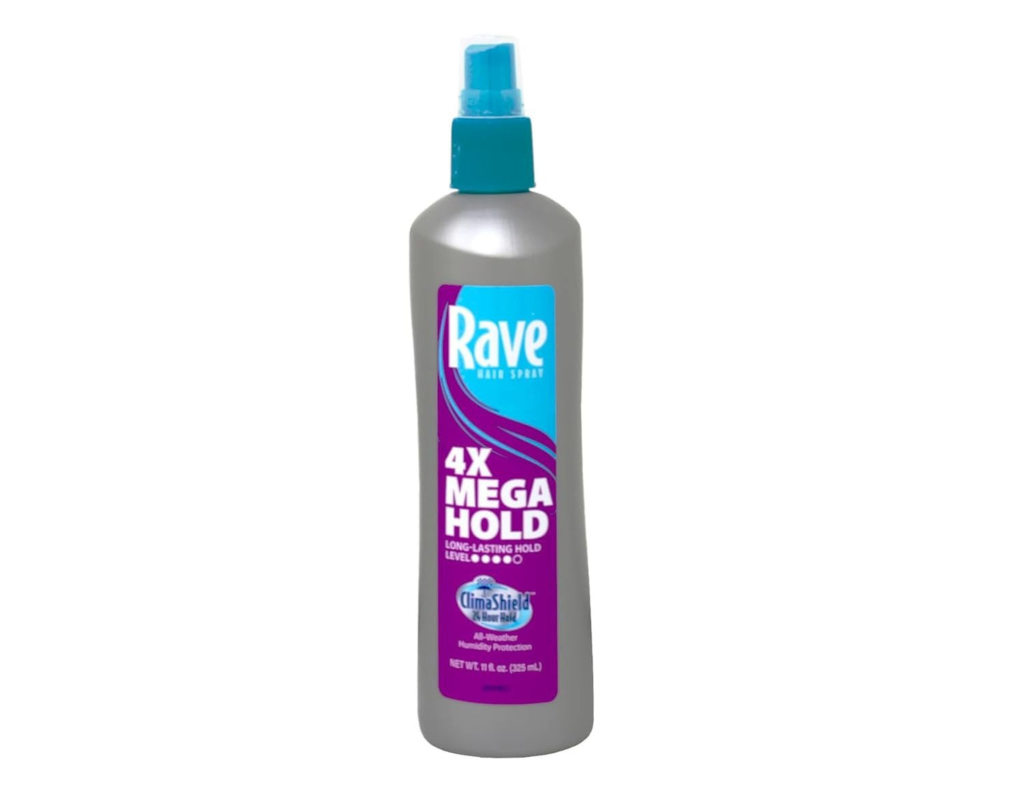 4X Mega Hairspray with Clima Shield, Unscented 11 Oz (Pack of 3)