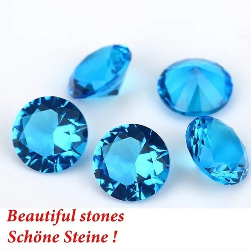 5 Pcs Beautiful Unheated Sea Blue Diamond 11×11mm Sapphire Round Cut Sri - Lanka Gemstone gemstones gemstones gemstones gemstone - WORLD TIME VISITS