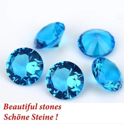 5 Pcs Beautiful Unheated Sea Blue Diamond 11×11mm Sapphire Round Cut Sri - Lanka Gemstone gemstones gemstones gemstones gemstone - WORLD TIME VISITS