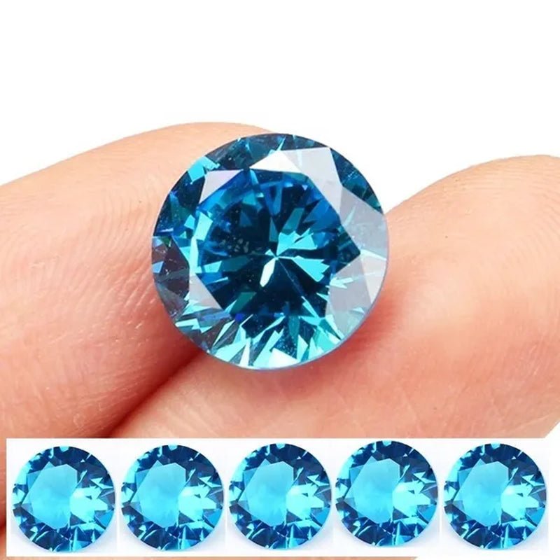 5 Pcs Beautiful Unheated Sea Blue Diamond 11×11mm Sapphire Round Cut Sri-Lanka Gemstone  gemstones gemstones gemstones gemstone