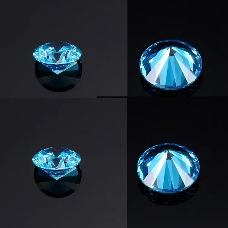 5 Pcs Beautiful Unheated Sea Blue Diamond 11×11mm Sapphire Round Cut Sri - Lanka Gemstone gemstones gemstones gemstones gemstone - WORLD TIME VISITS