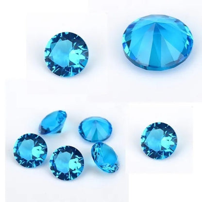 5 Pcs Beautiful Unheated Sea Blue Diamond 11×11mm Sapphire Round Cut Sri-Lanka Gemstone  gemstones gemstones gemstones gemstone