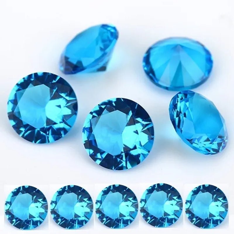 5 Pcs Beautiful Unheated Sea Blue Diamond 11×11mm Sapphire Round Cut Sri-Lanka Gemstone  gemstones gemstones gemstones gemstone