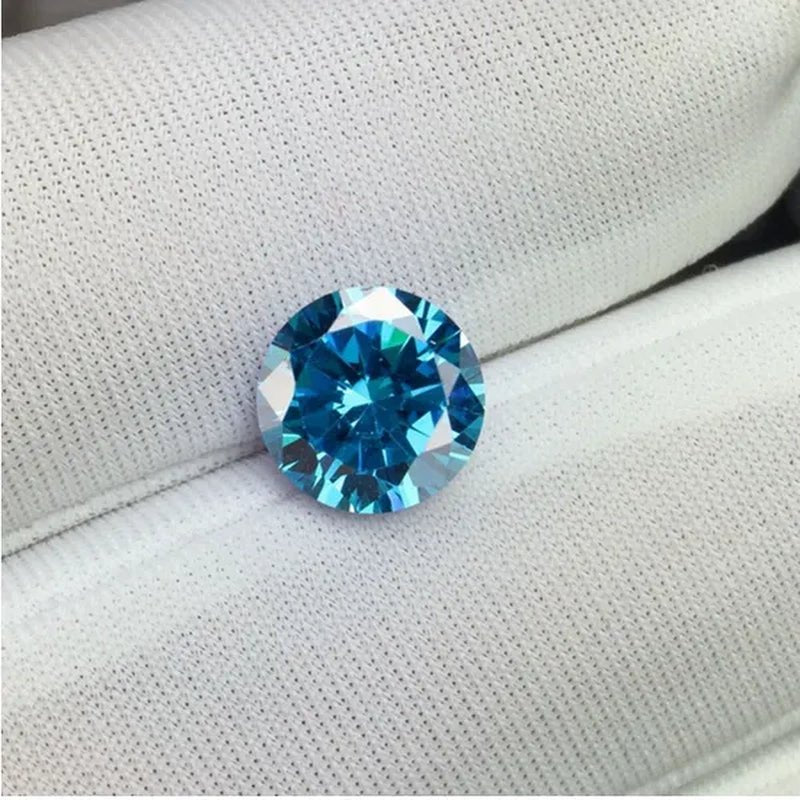 5 Pcs Natural Beautiful Unheated Sea Blue Diamond 10.0mm Sapphire Round Cut Sri-Lanka Gemstone